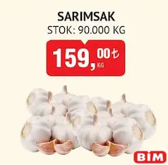 SARIMSAK KG fiyat ve kampanya bilgisi